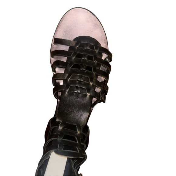 Vince Camuto Jatella Black Leather Sandal Women’s Size 7 (37) - Picture 7 of 12